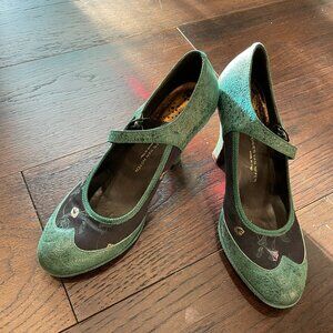Dries Van Noten Heels, Vintage Styling, Wingtip & Mary Jane Strap
